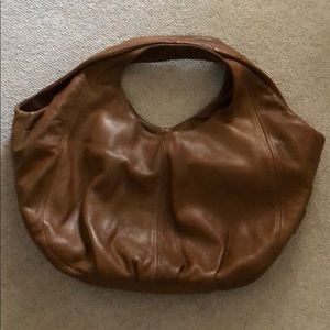 Oversized Brown Leather Bag